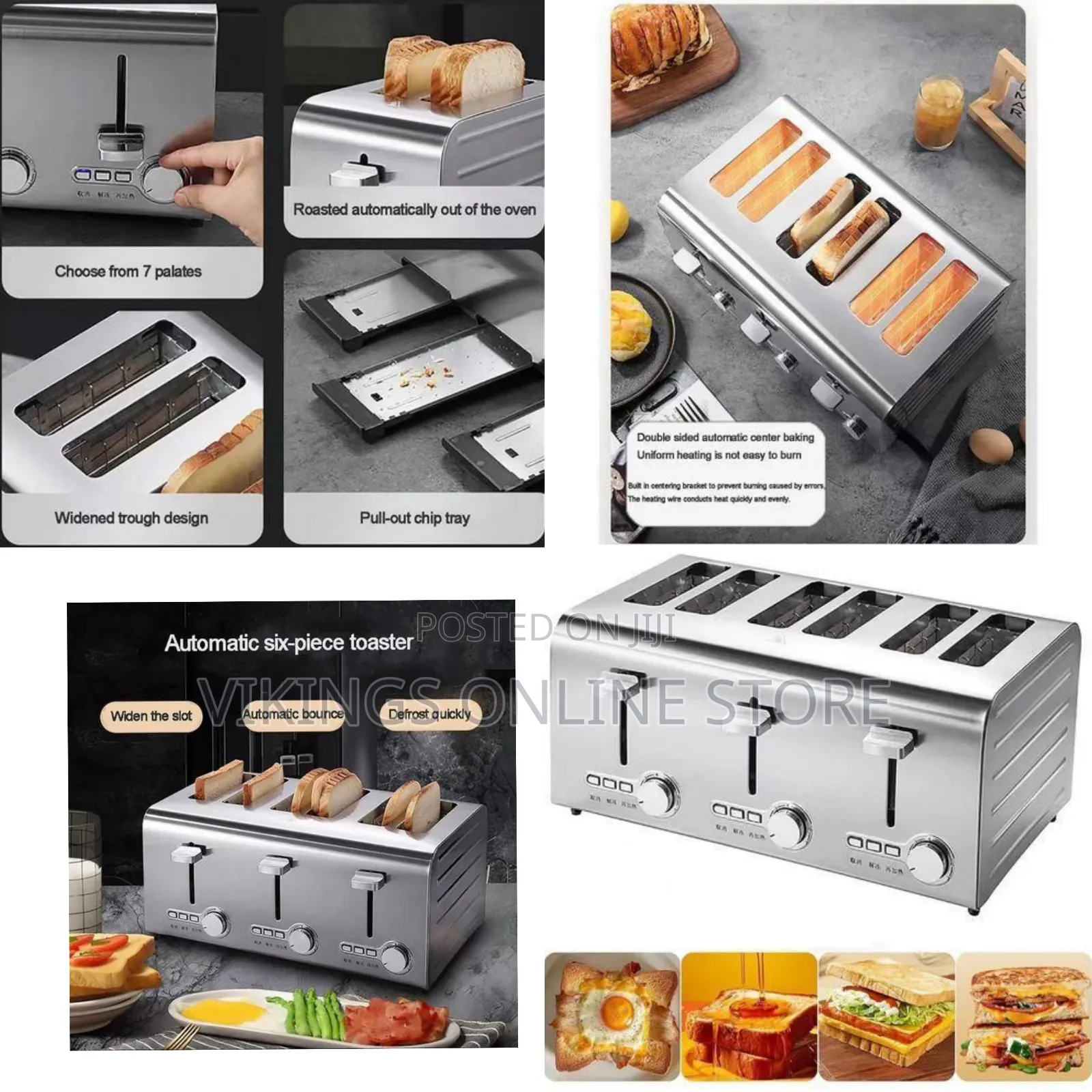 Stainless Steel 4-Slice Toaster With Independent Controls - Multicolor