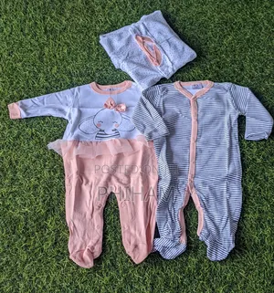 Baby 3pc Cotton Overalls/ Sleep
