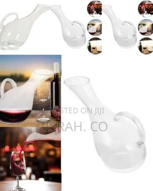 Glass Wine Decanter With Handle-