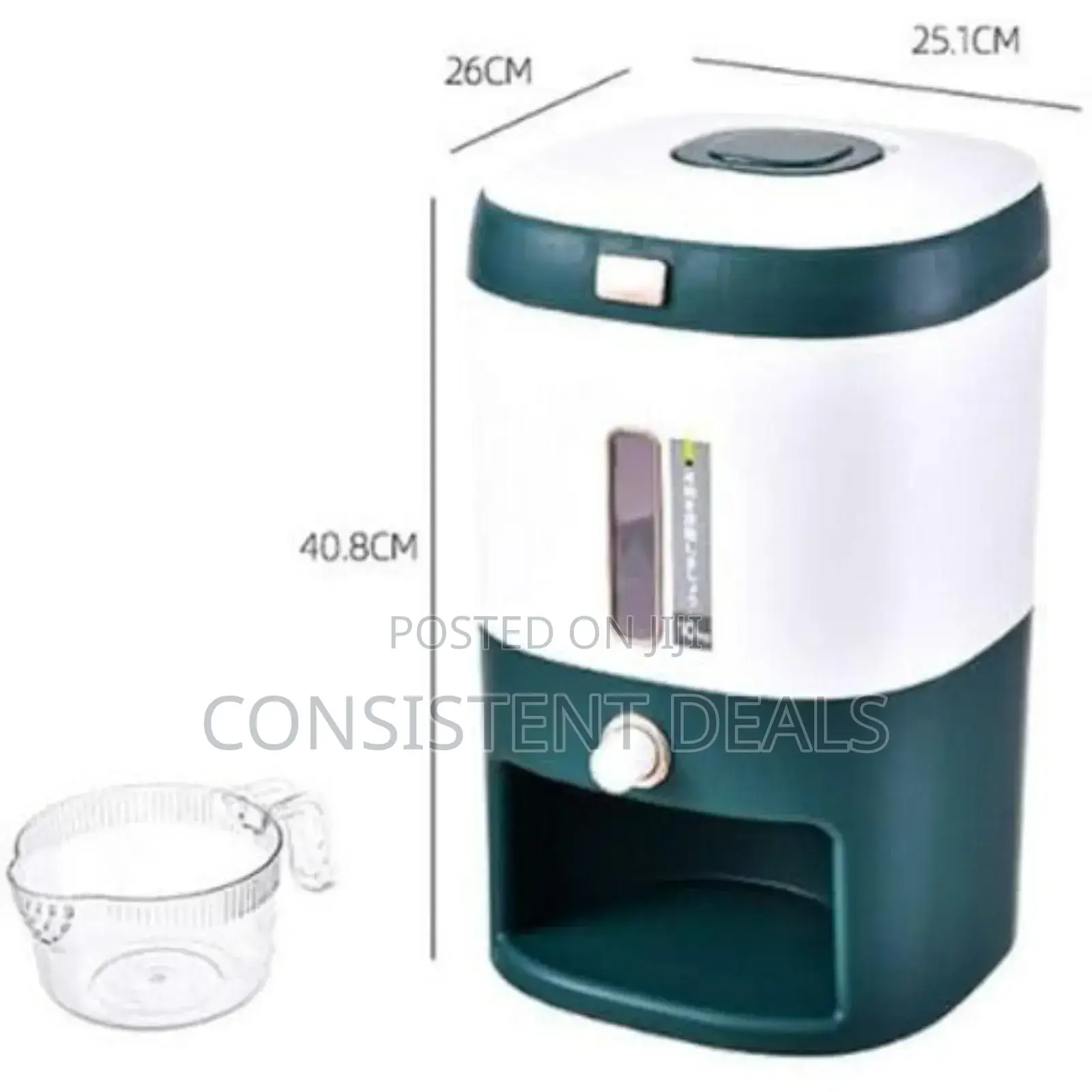 Press-type Kitchen Rice Grain / Cereal  Container