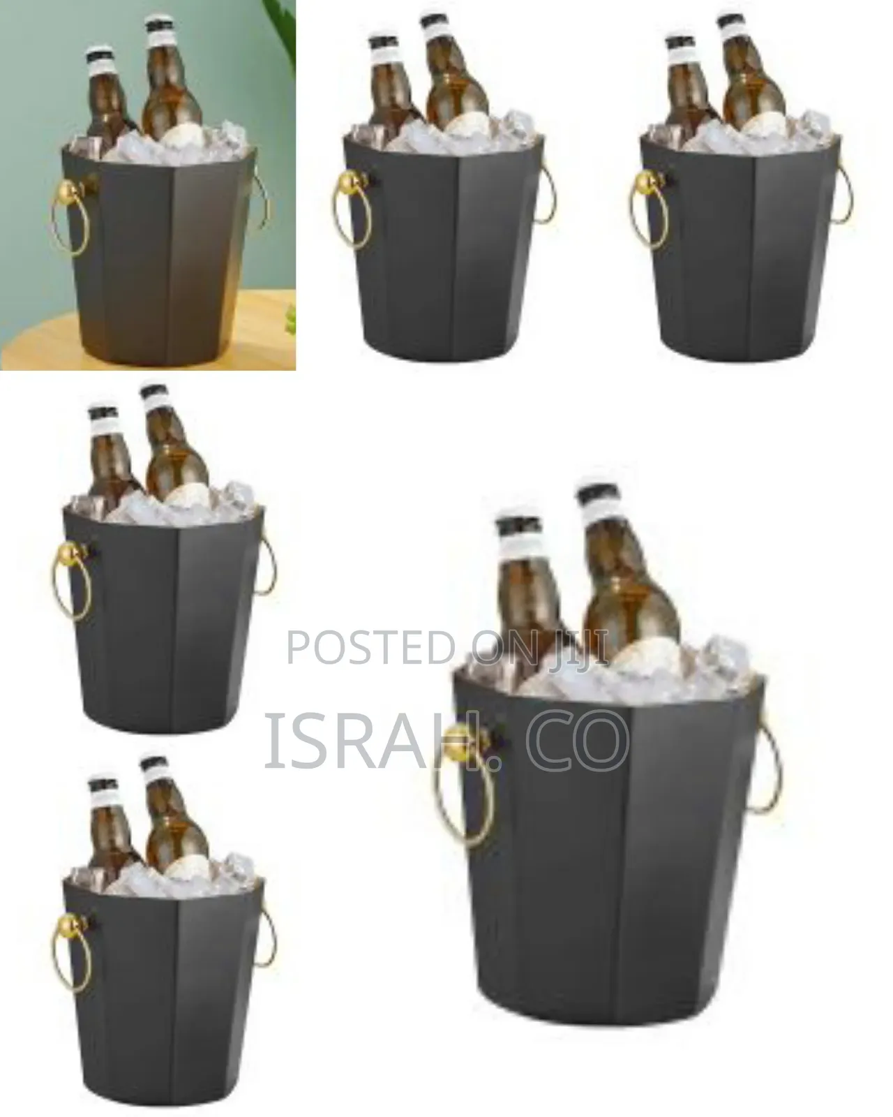 Metal Ice Bucket, Stainless Steel Drink Beer Chiller, Octagolo