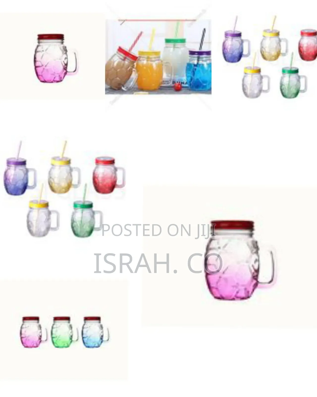 New Design Colored Spraying 500ml 16oz Football Shape Glass Mason Jar