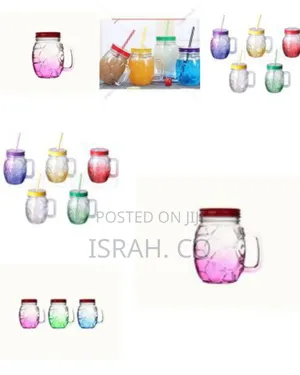 New Design Colored Spraying 500ml 16oz Football Shape Glass Mason Jar