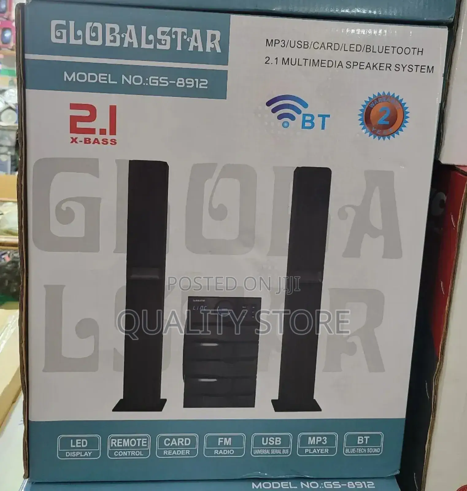 Global Star 2.1 Multimedia Speaker Gs-8912