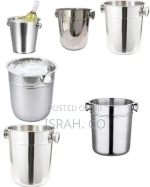 7.5ltr Stainless Steel Wine Champagne Ice Bucket With Knobs Bar Tool