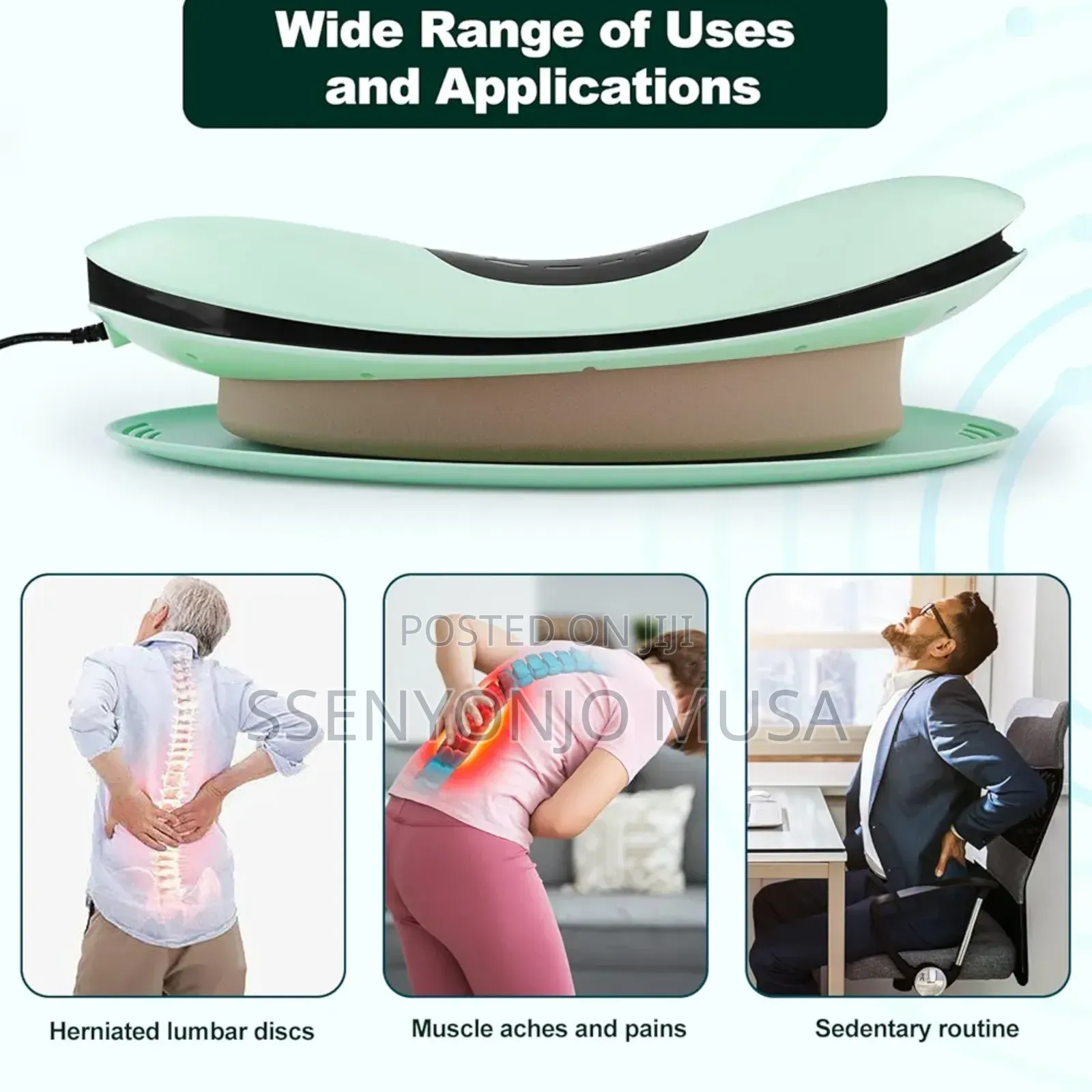 Electric Lumbar Massager With Heat, Vibration Back Pain