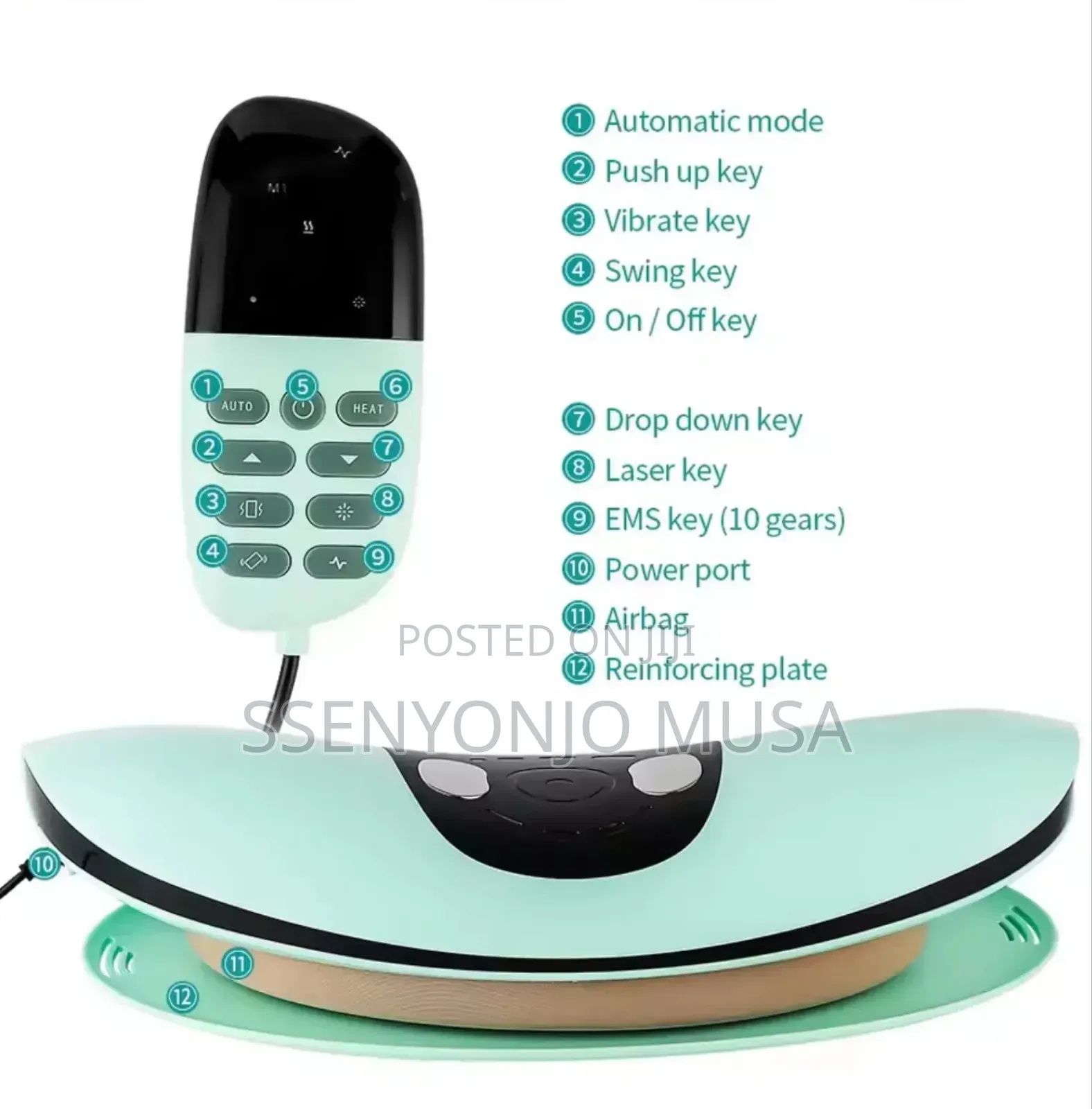 Electric Lumbar Massager With Heat, Vibration Back Pain