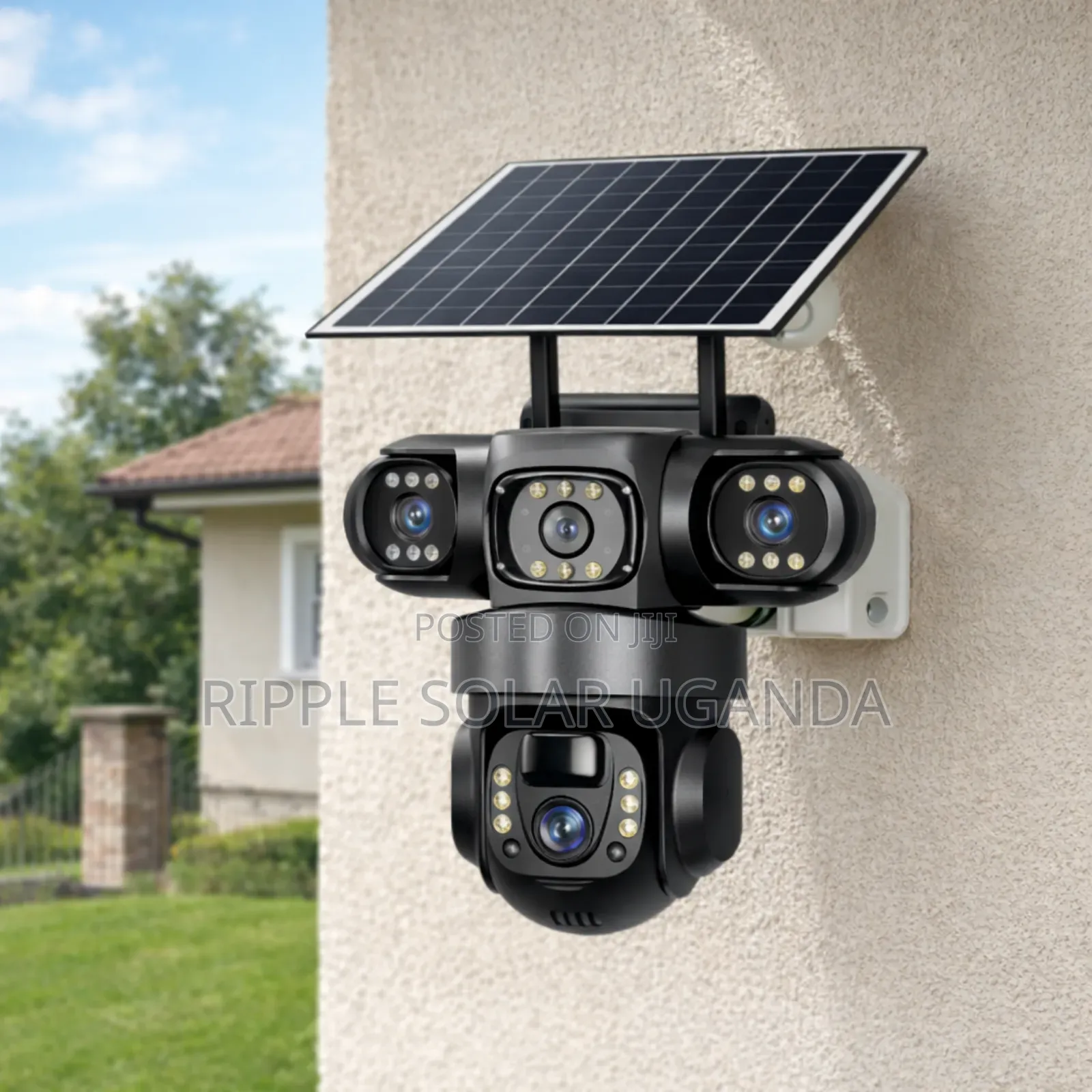 S28 3 Lens Solar CCTV Camera Wifi PTZ Night Vision Security Camera
