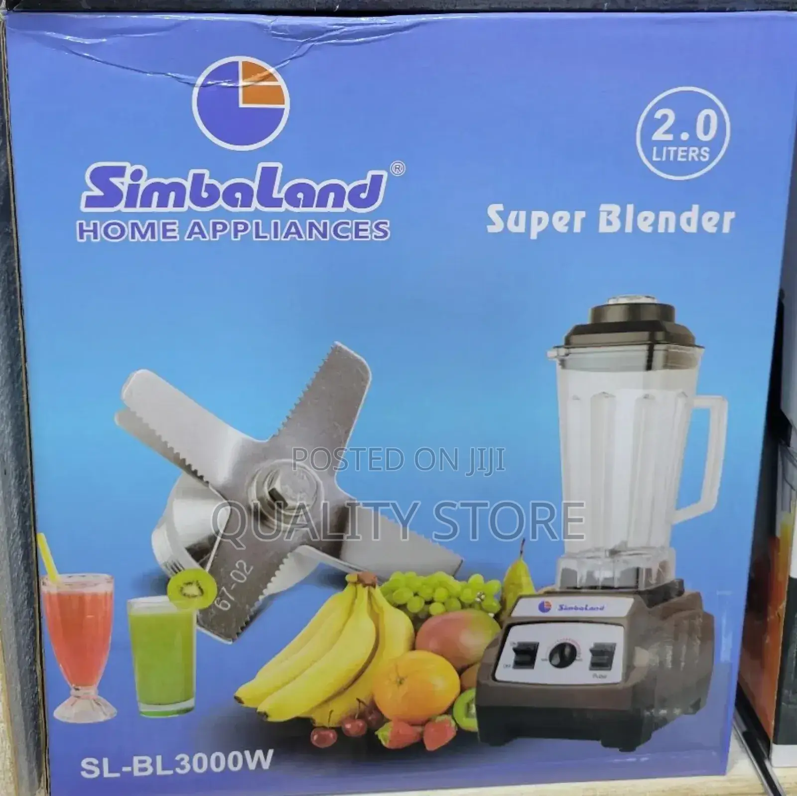 Simbaland Commercial Electric Blender 2 L Sl-Bl-3000w