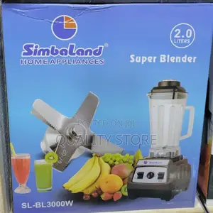 Simbaland Commercial Electric Blender 2 L Sl-Bl-3000w