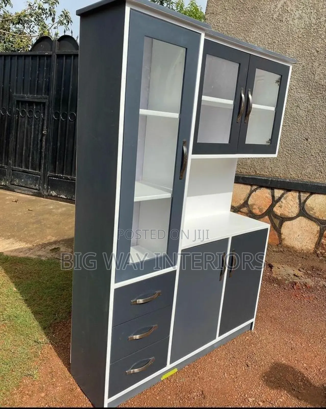 4by6 Gray and White Sideboard