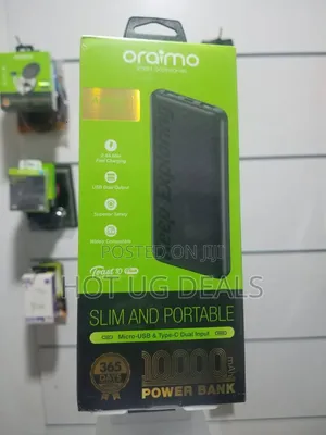 Oraimo Portable Power Bank 10000mah Up To 3x Faster Charging