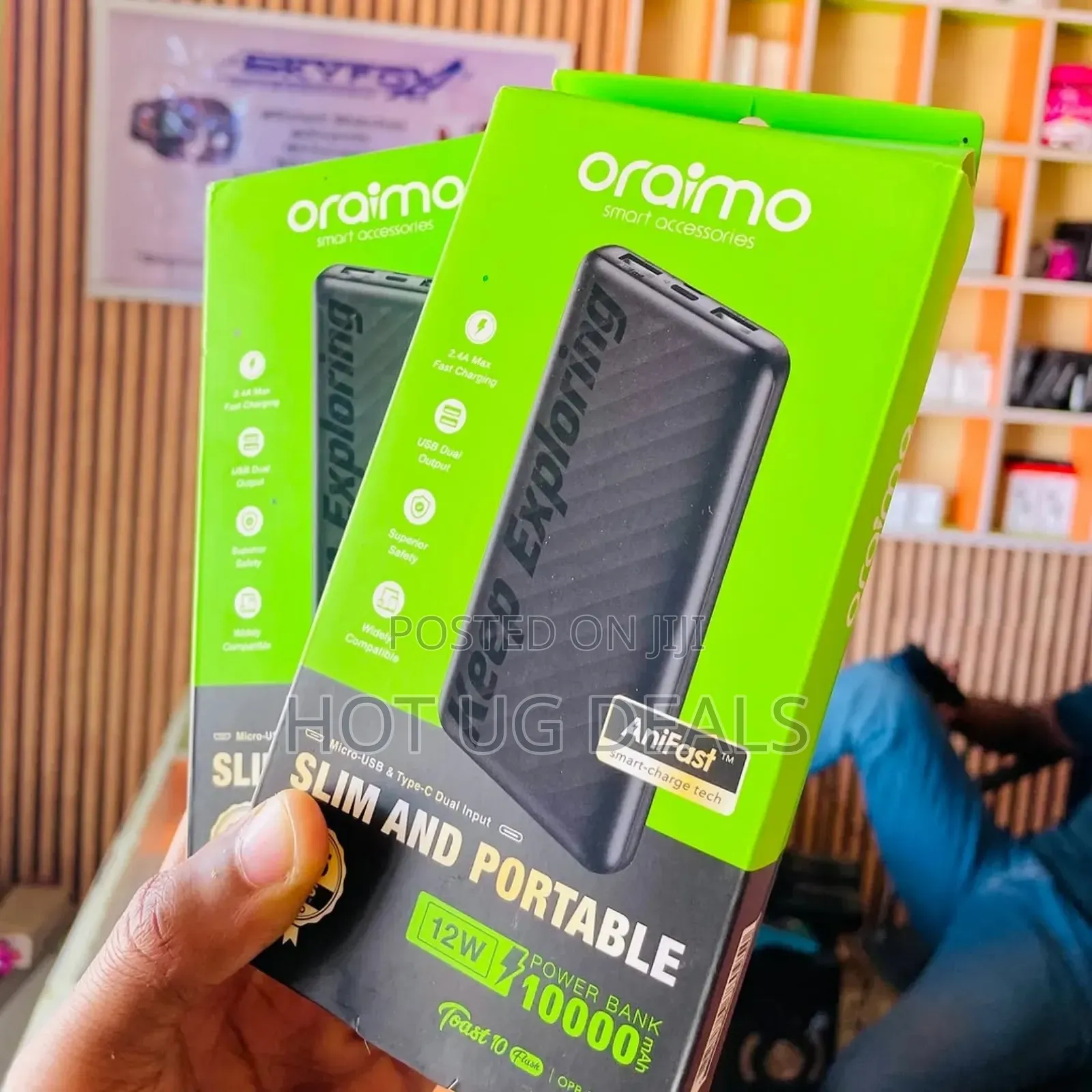 Oraimo Portable Power Bank 10000mah Up To 3x Faster Charging