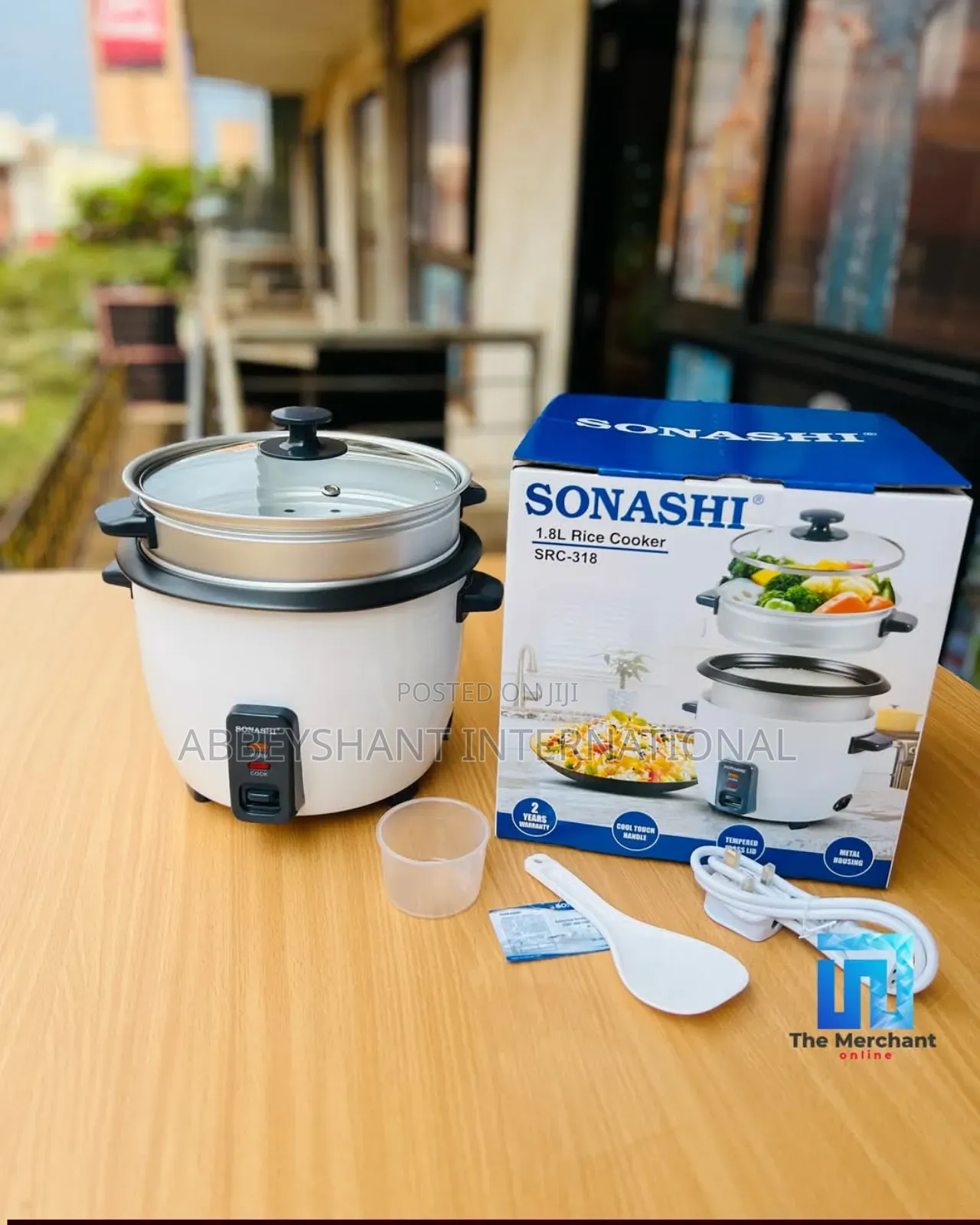 Sonashi 1.8l Rice Cooker With Steamer Plate