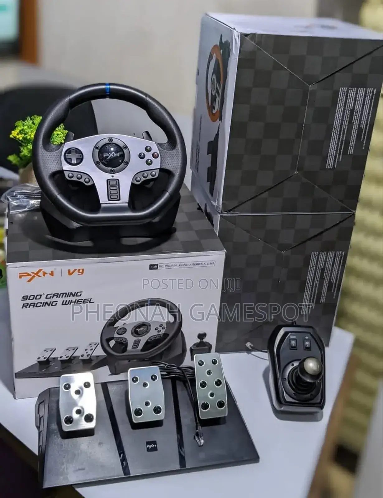 PXN V9 900° Gaming Racing Steering Wheel. It Feels Like a Real Car.