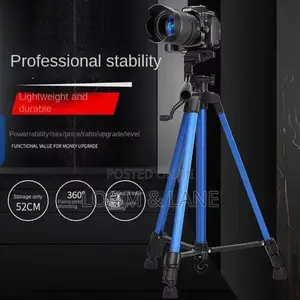 Heavy-Duty Lightweight Tripod With Phone Clip Bag