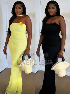 Yellow Dinner Party Dresses for Ladies