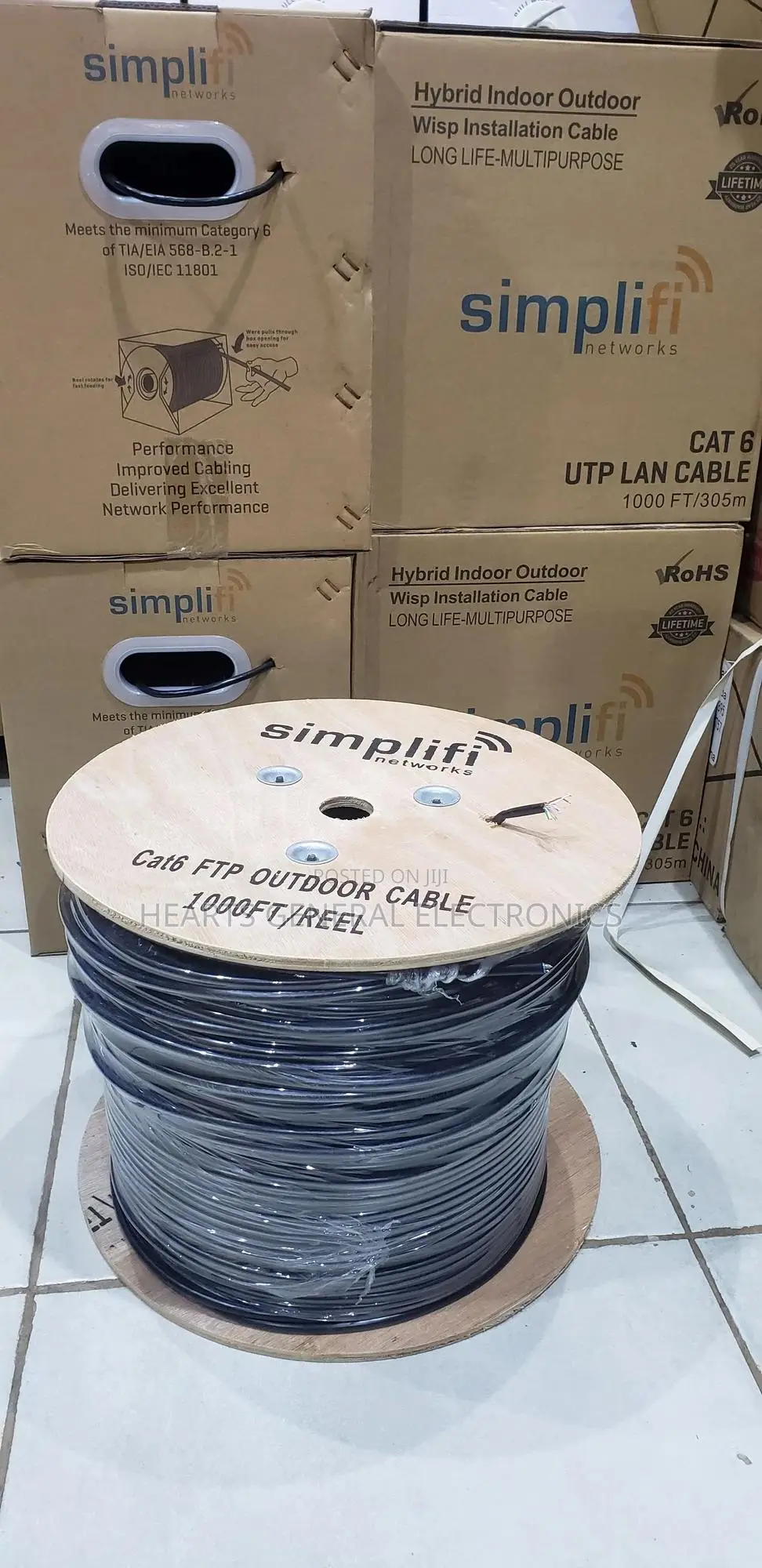 Outdoor Ethernet Cable ( Cat6 1000ft / 305m FTP )