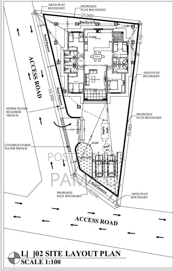 Building Plans for 4 Bedroom Self Contained House