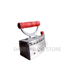 Metallic Charcoal Iron Good for Ironing All Fabrics - Silver