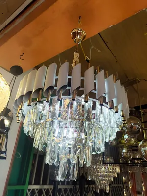 White /Silver Commercial Ceiling Light