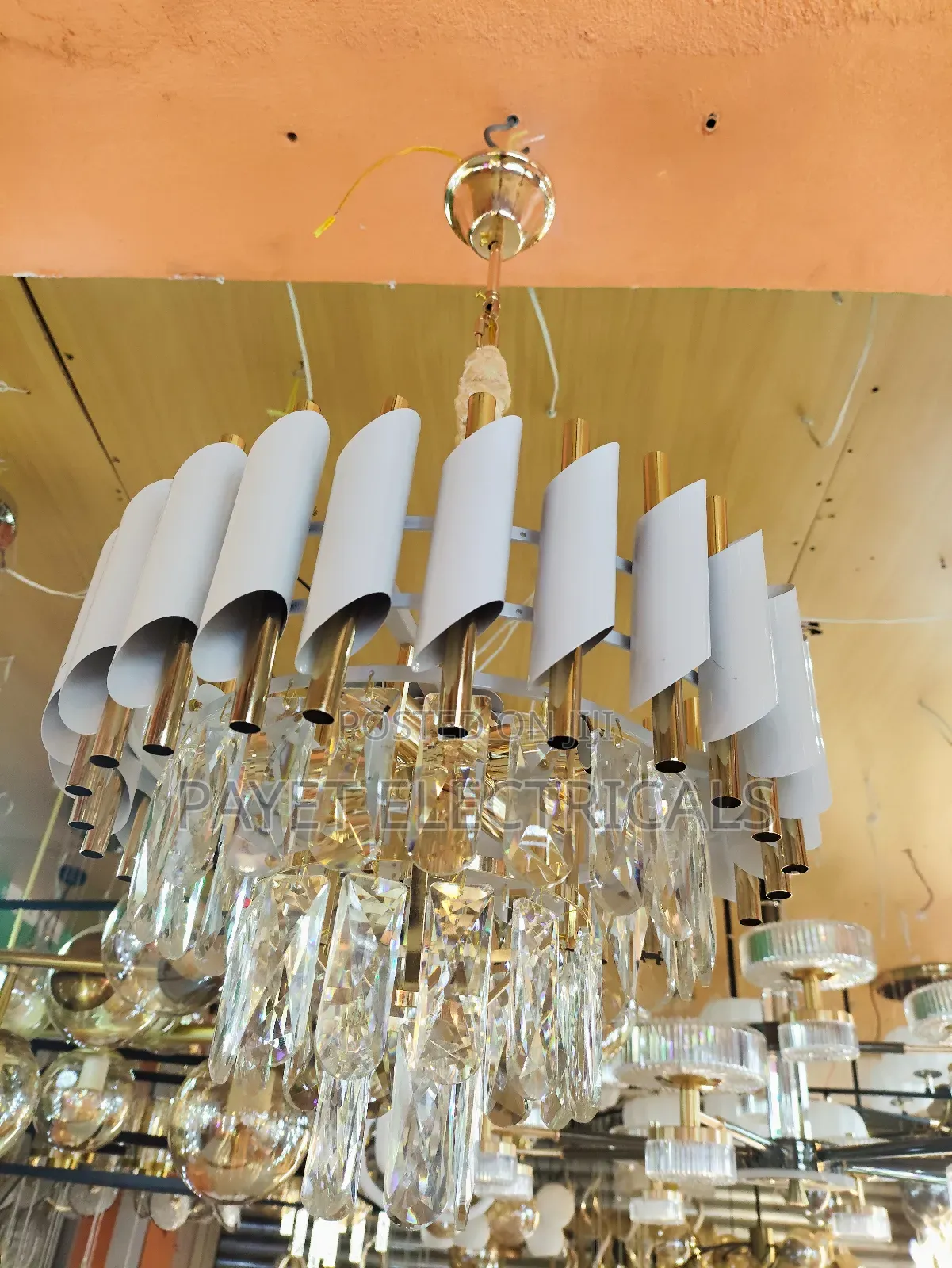 White /Silver Commercial Ceiling Light