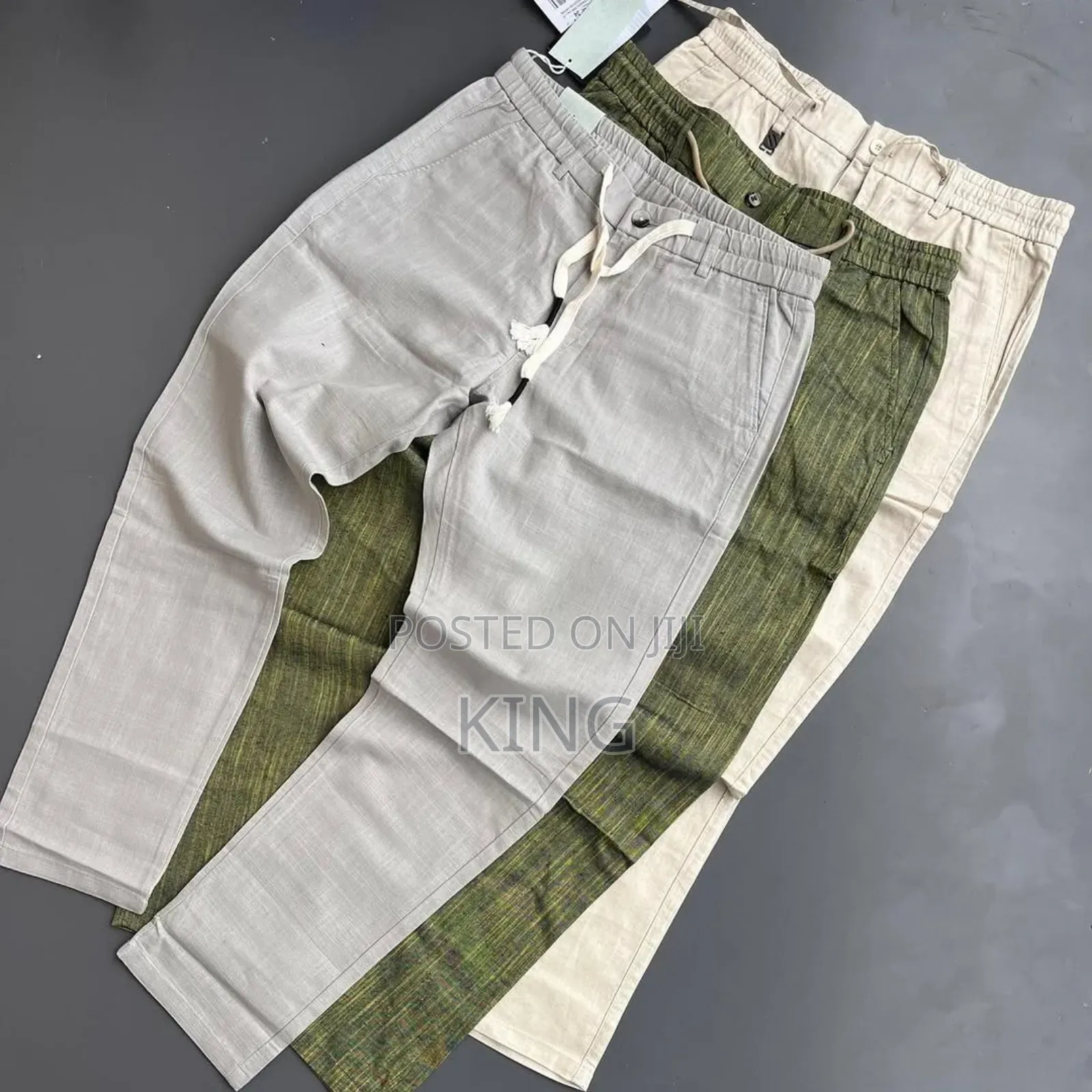 Premium Linen Plain Trousers. Mens All Occasions Linen Pants