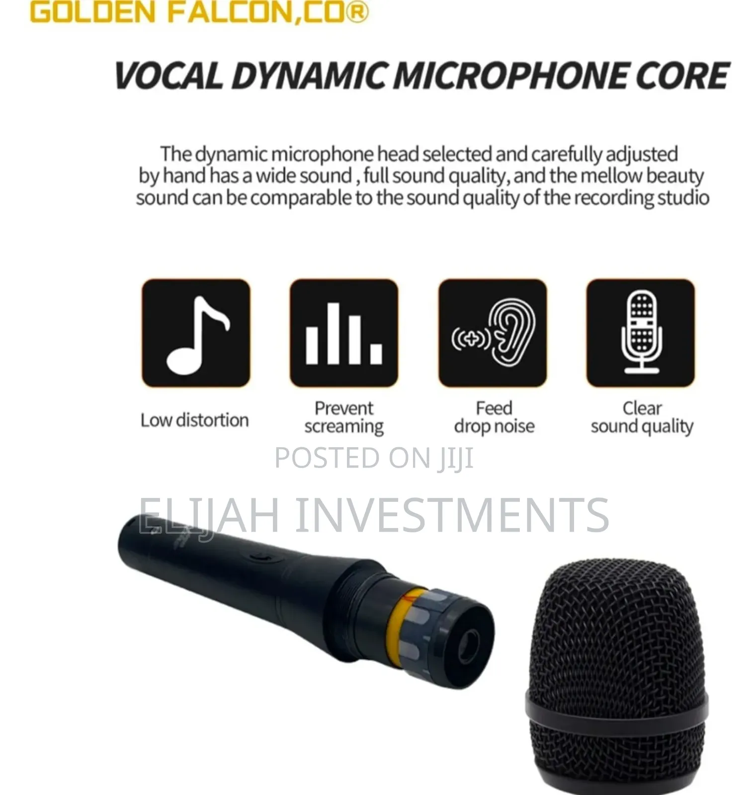 High Quality Metallic Vocals Microphone