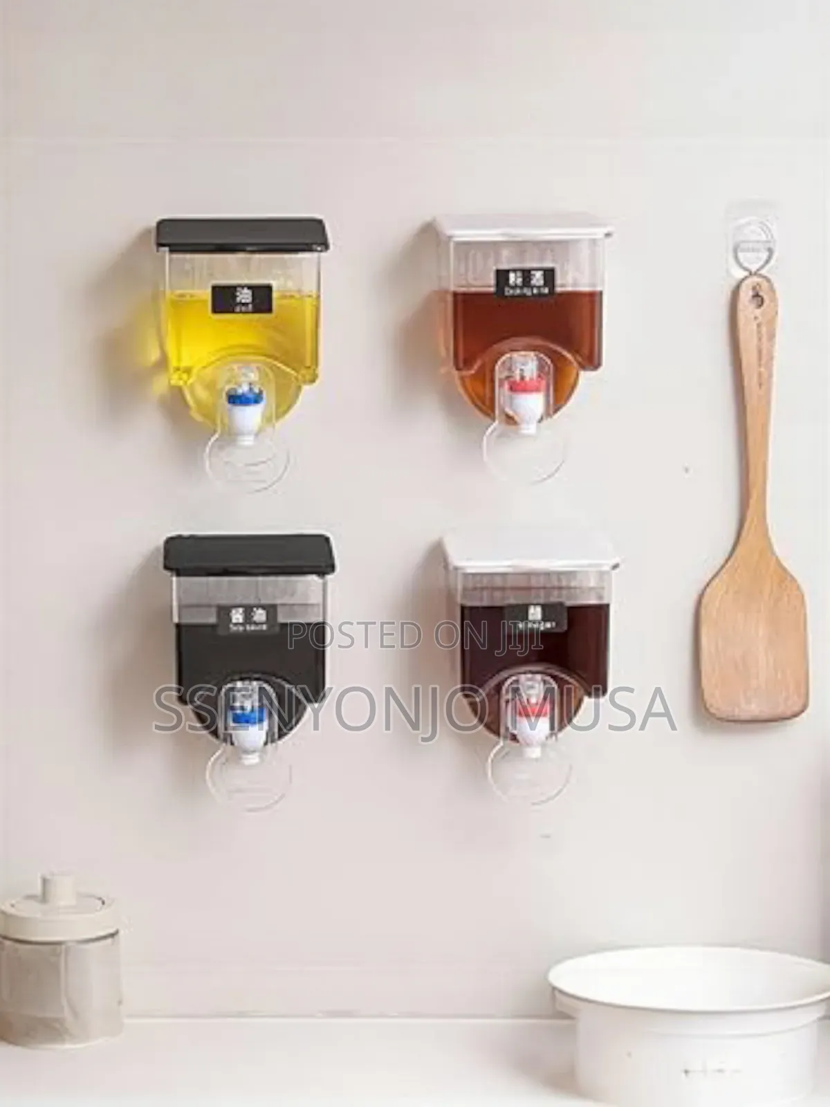Wall Mounted 350ml Oil Dispenser – Manual Oil Vinegar Bottle