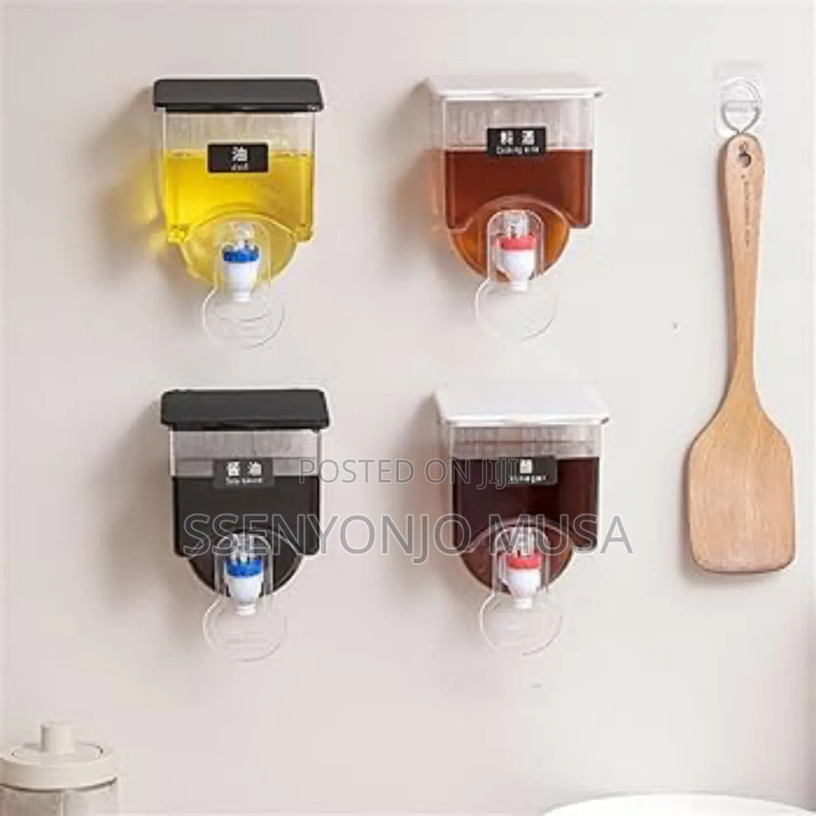 Wall Mounted 350ml Oil Dispenser – Manual Oil Vinegar Bottle