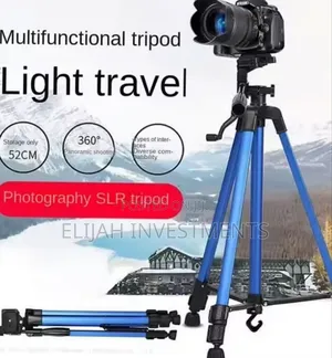 Heavy-Duty Lightweight Tripod With Phone Clip Bag