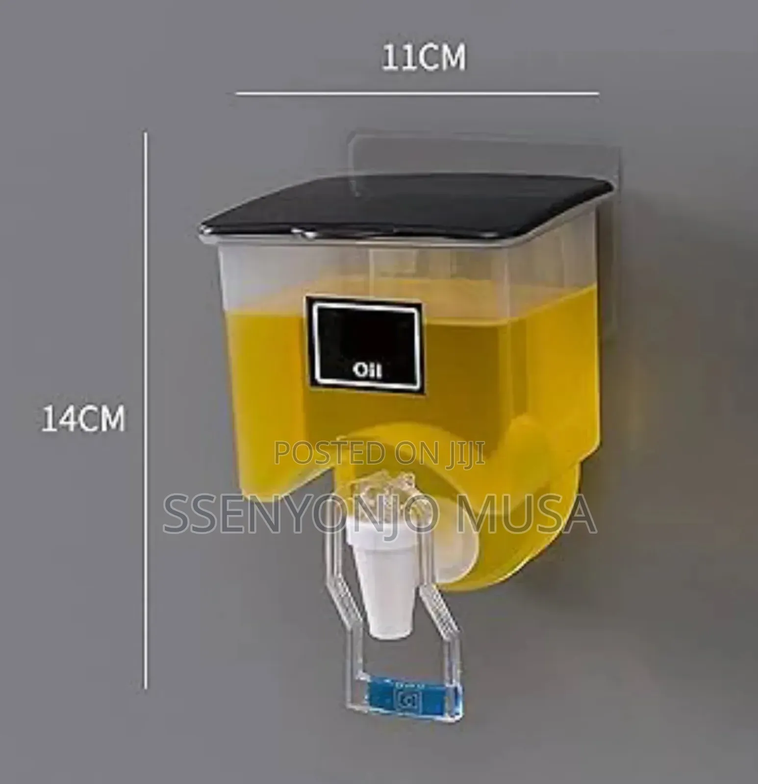 Wall Mounted 350ml Oil Dispenser – Manual Oil Vinegar Bottle
