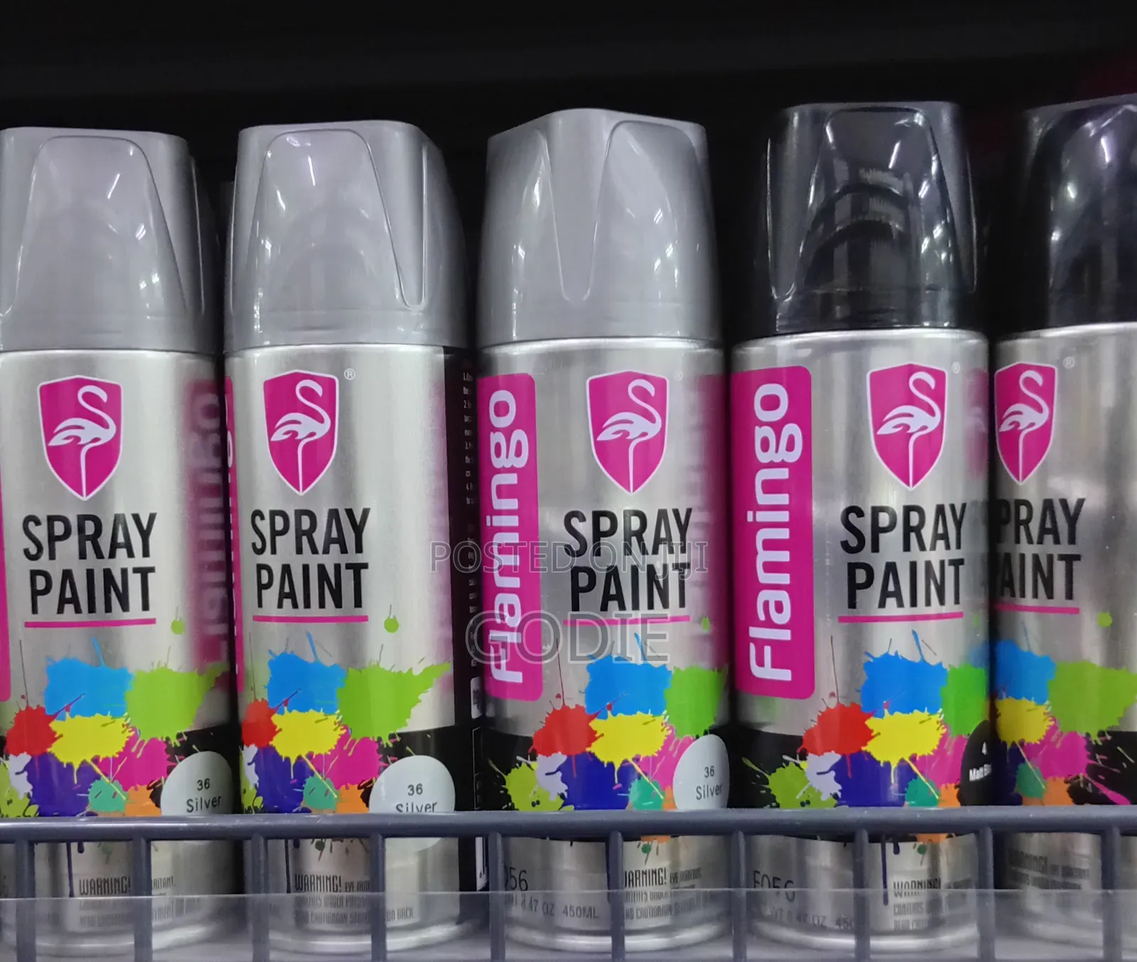 Flamingo Brand Aerosol Spray Paint Can