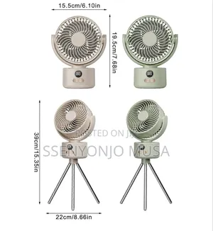 Portable Rechargeable Desk Fan With Usb – Quiet Oscillating Table Fan