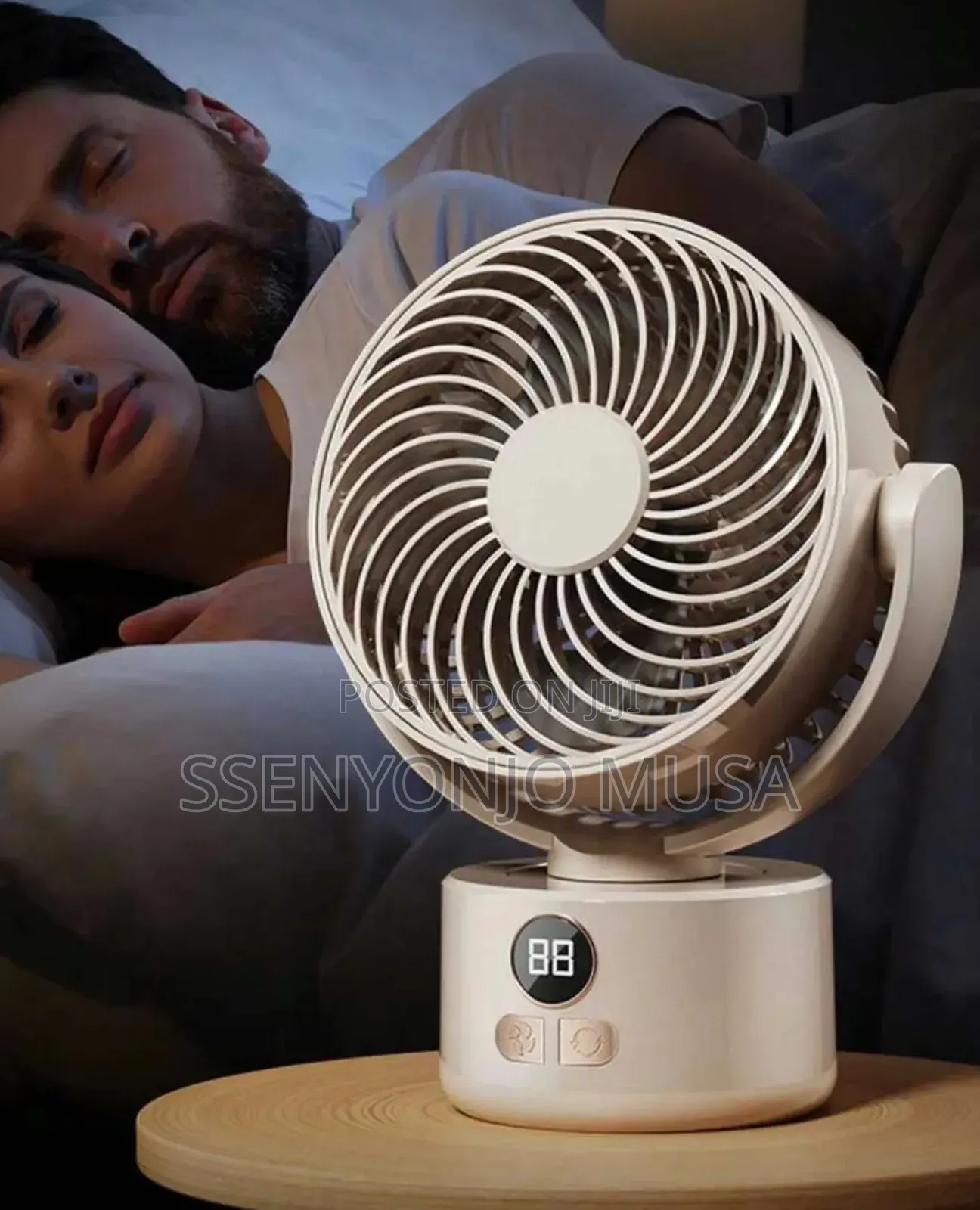 Portable Rechargeable Desk Fan With Usb – Quiet Oscillating Table Fan