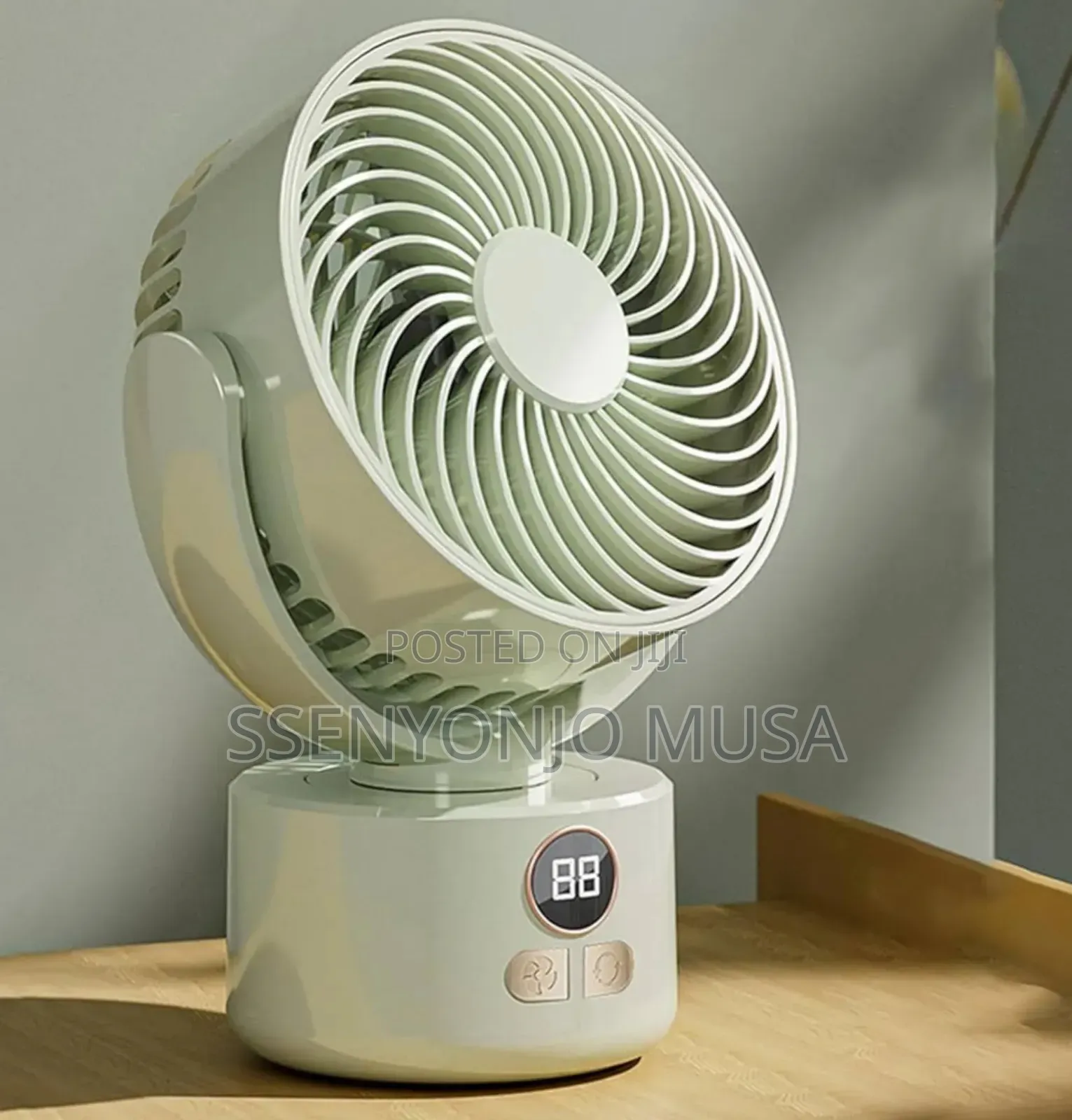 Portable Rechargeable Desk Fan With Usb – Quiet Oscillating Table Fan
