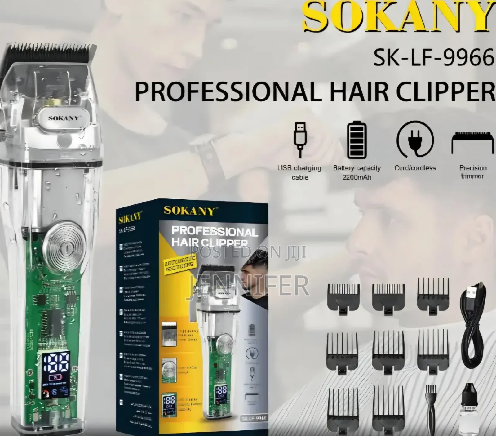 Sokany Sk-Lf-9966 Professional Hair Clipper.