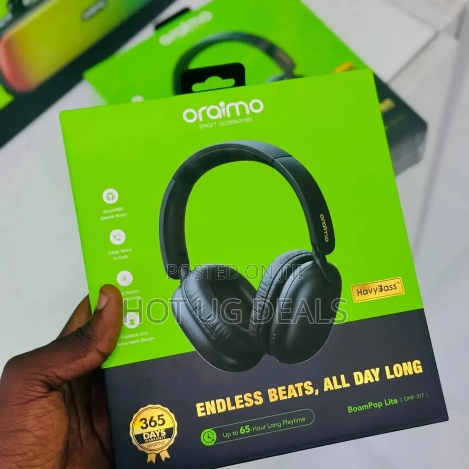 Oraimo Boompop N Wireless Headphones Hybrid Noise Cancellation