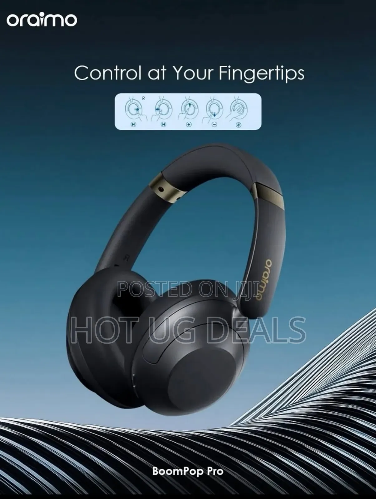 Oraimo Boompop N Wireless Headphones Hybrid Noise Cancellation