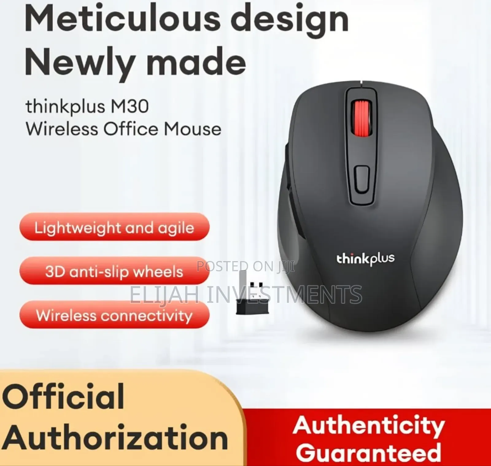 Lenovo Thinkplus M30 Is a Wireless Office Mouse