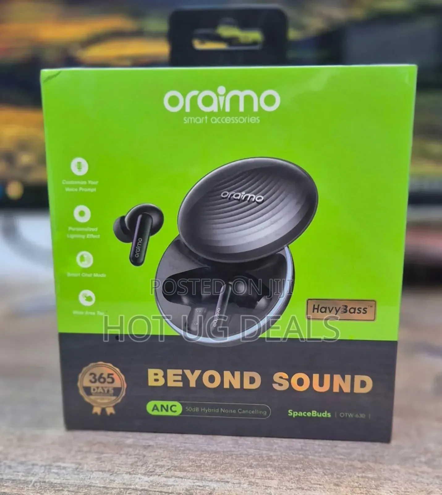 Oraimo Spacebuds Wireless Bluetooth Earbuds Anc Noise Cancellation