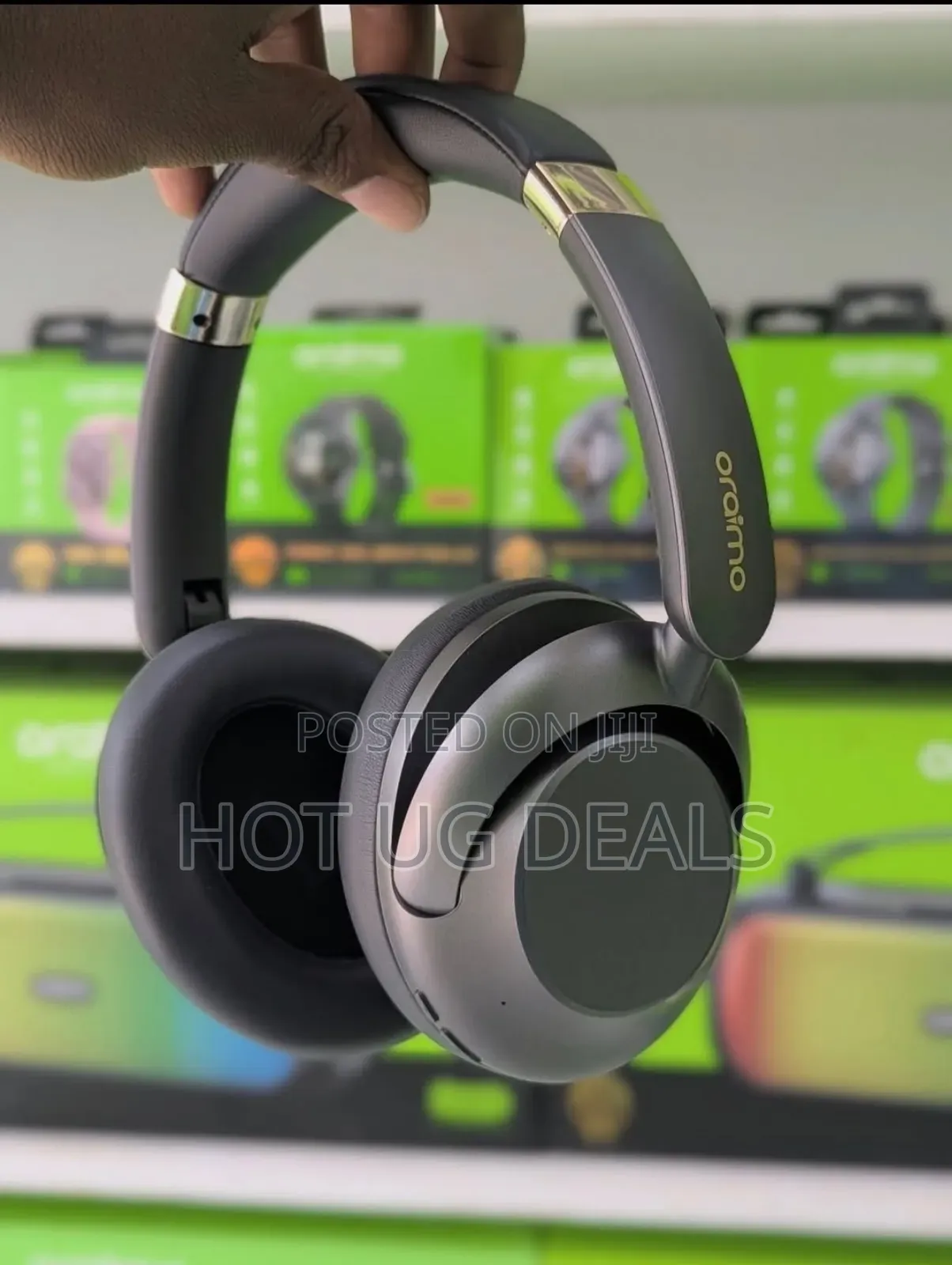 Oraimo Wireless Headphones Over-ear Hybrid Noise Cancellation - Grey