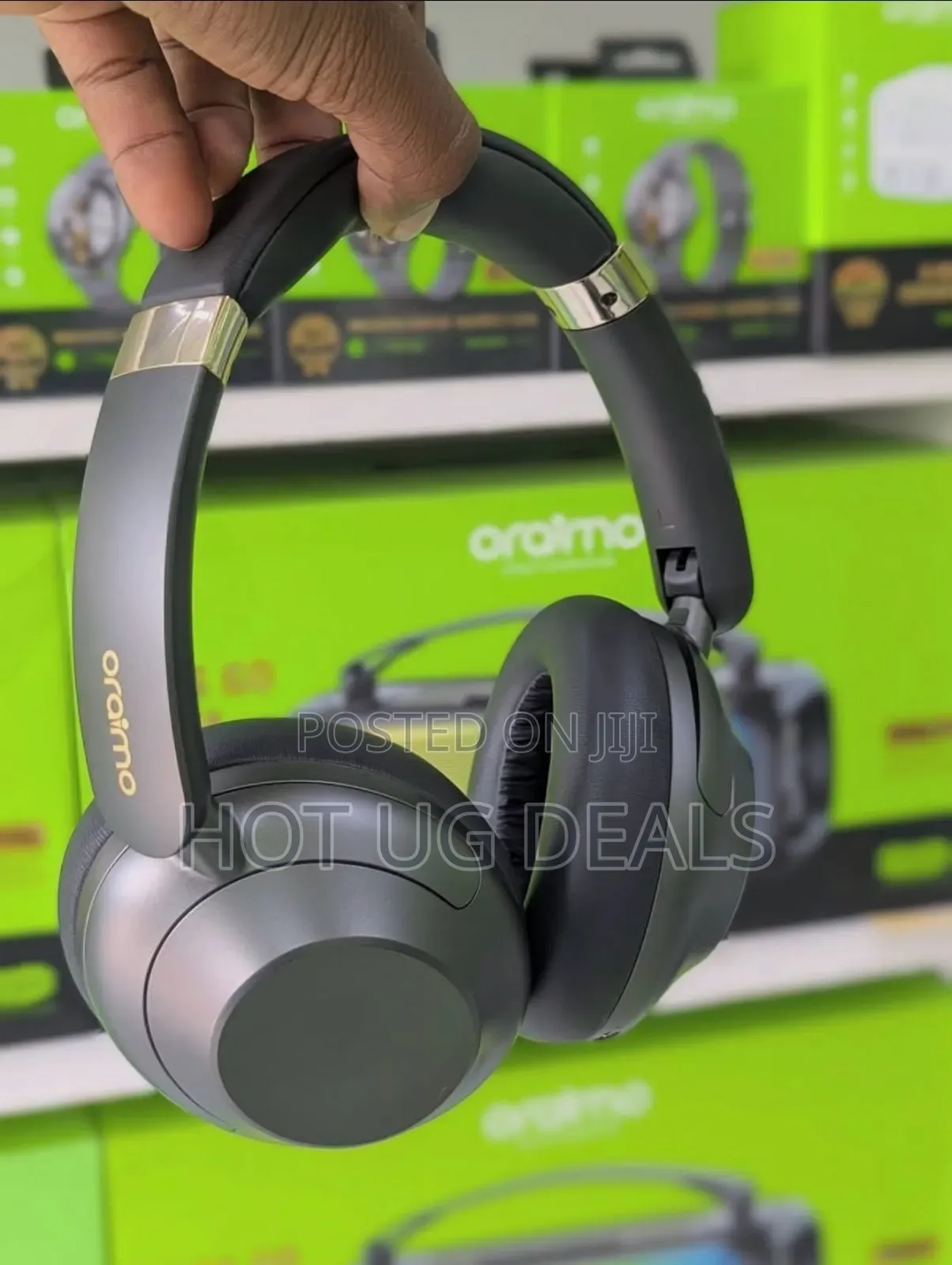 Oraimo Wireless Headphones Over-ear Hybrid Noise Cancellation - Grey