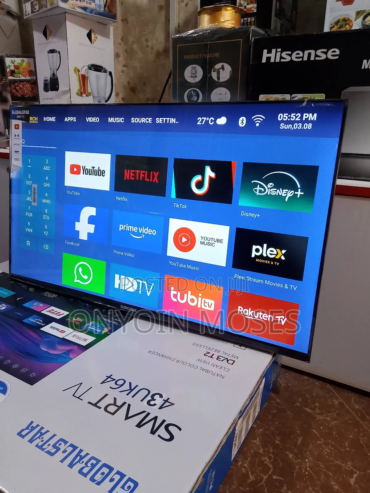 43" New Smart Android 14 Globalstar
