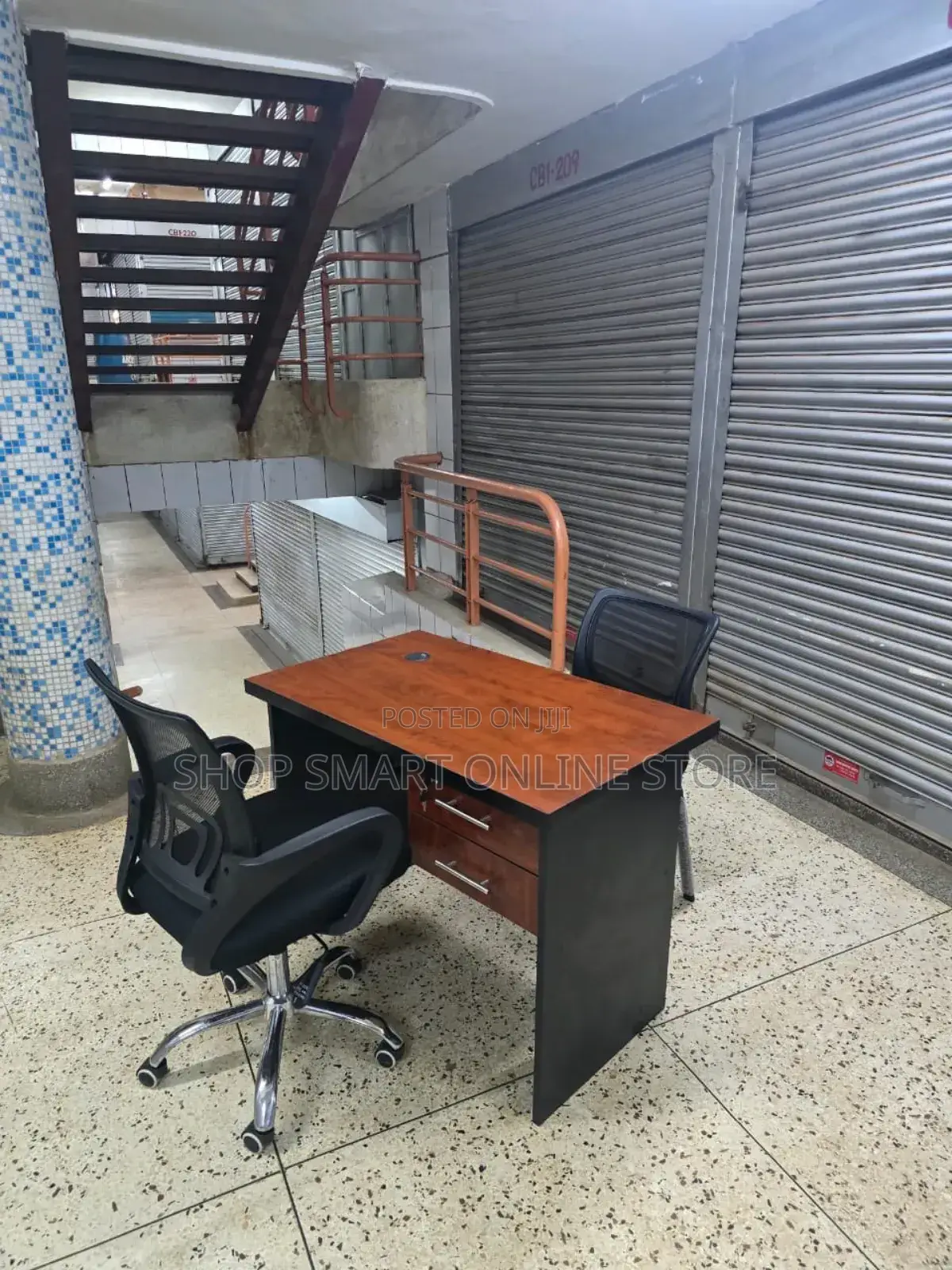 Office Desk Office Desk With 2 Chairs (Waiting and Working Chair)