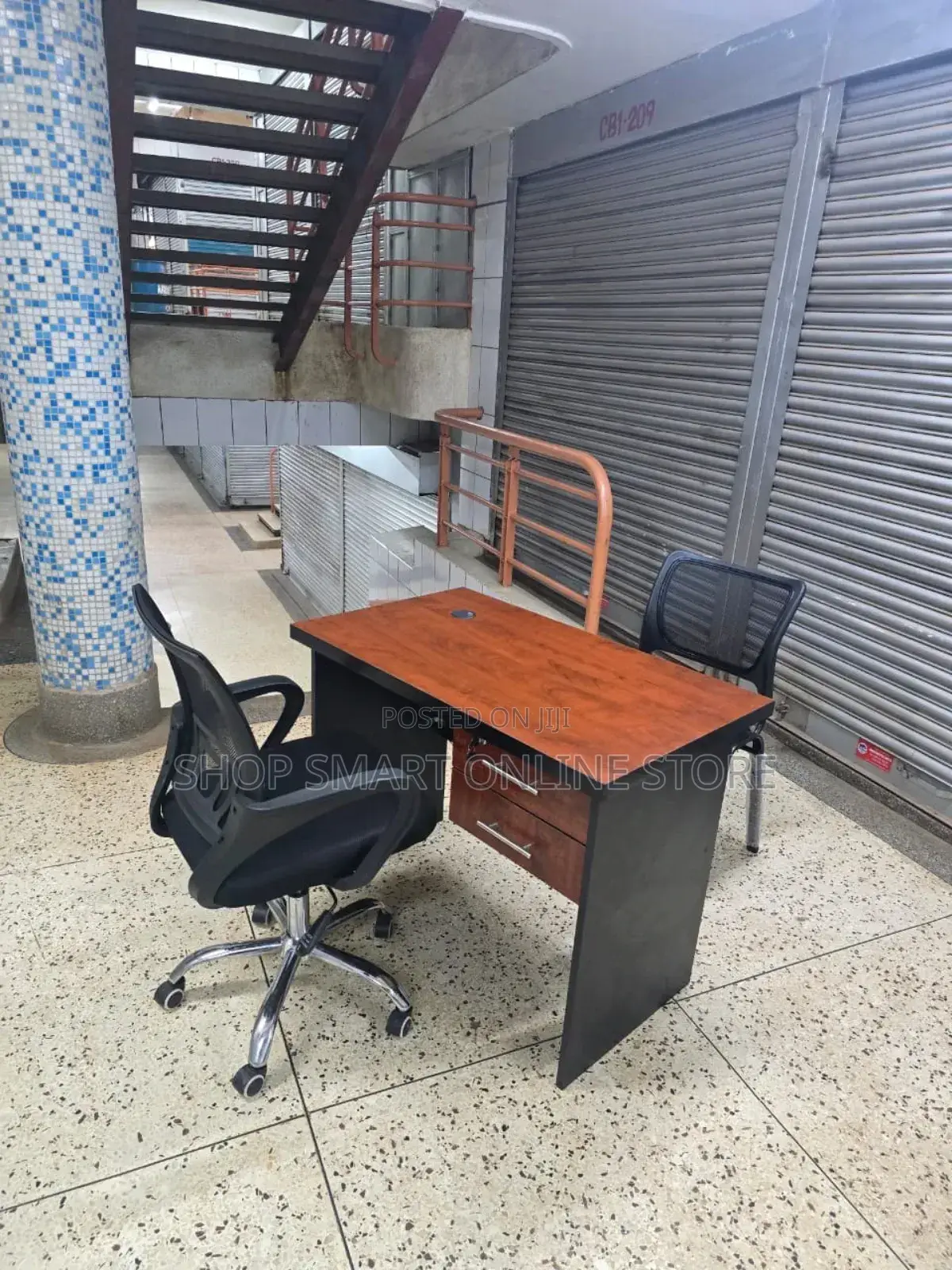 Office Desk Office Desk With 2 Chairs (Waiting and Working Chair)
