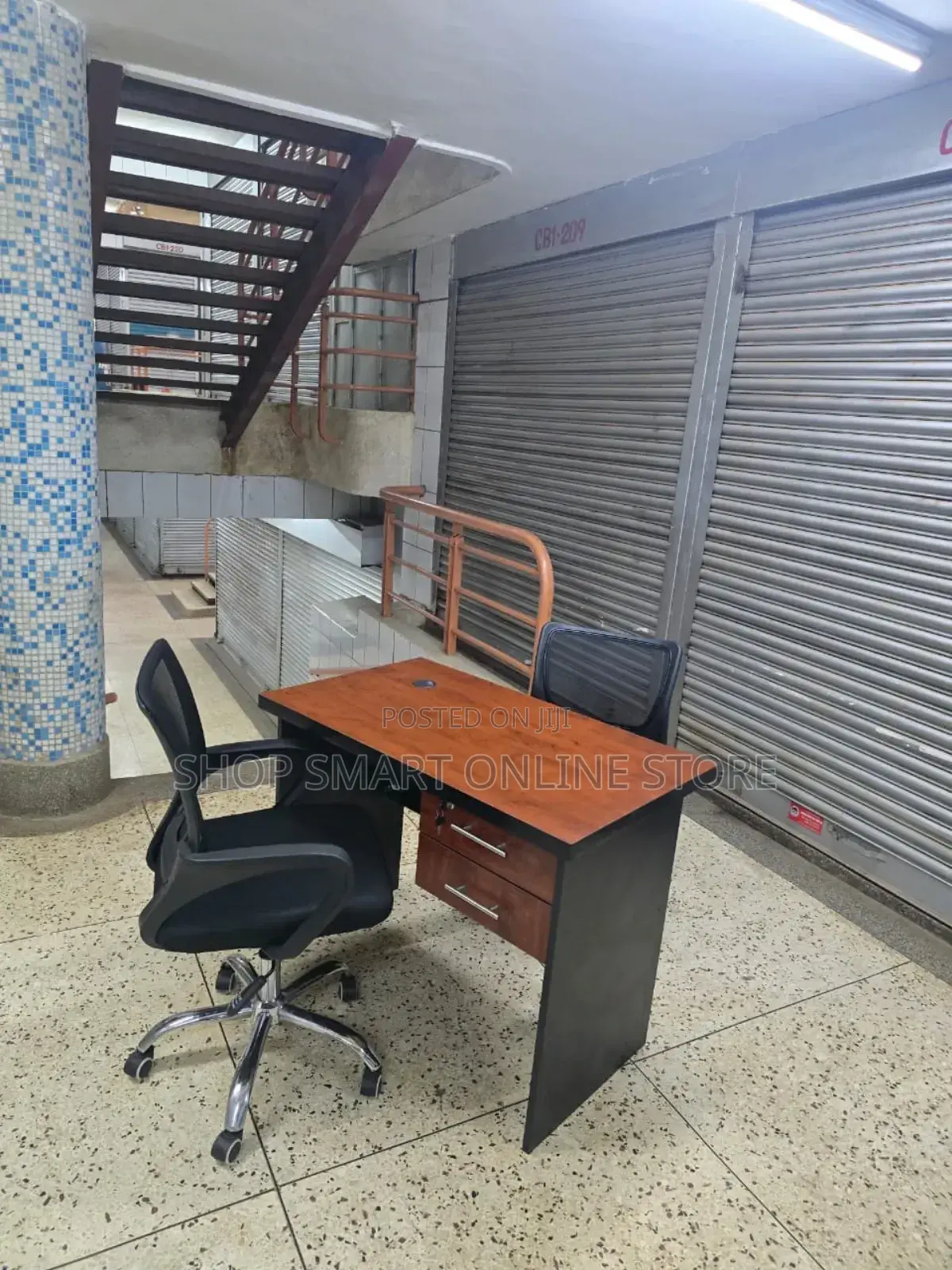 Office Desk Office Desk With 2 Chairs (Waiting and Working Chair)