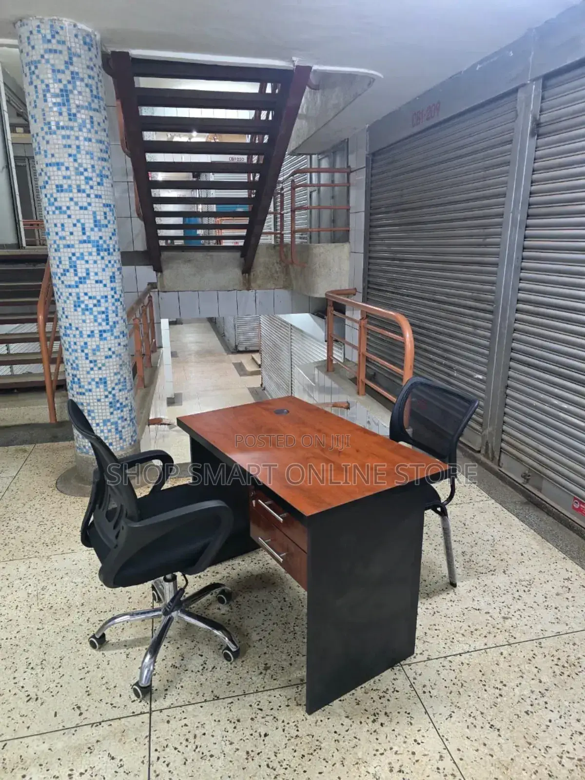 Office Desk Office Desk With 2 Chairs (Waiting and Working Chair)