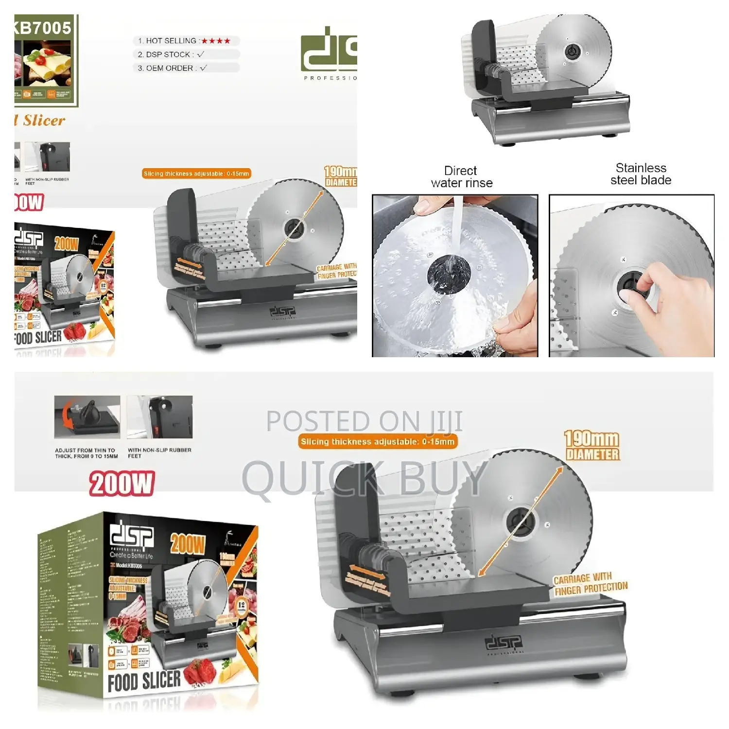 Dsp Kb7005 Electric Food Slicer.