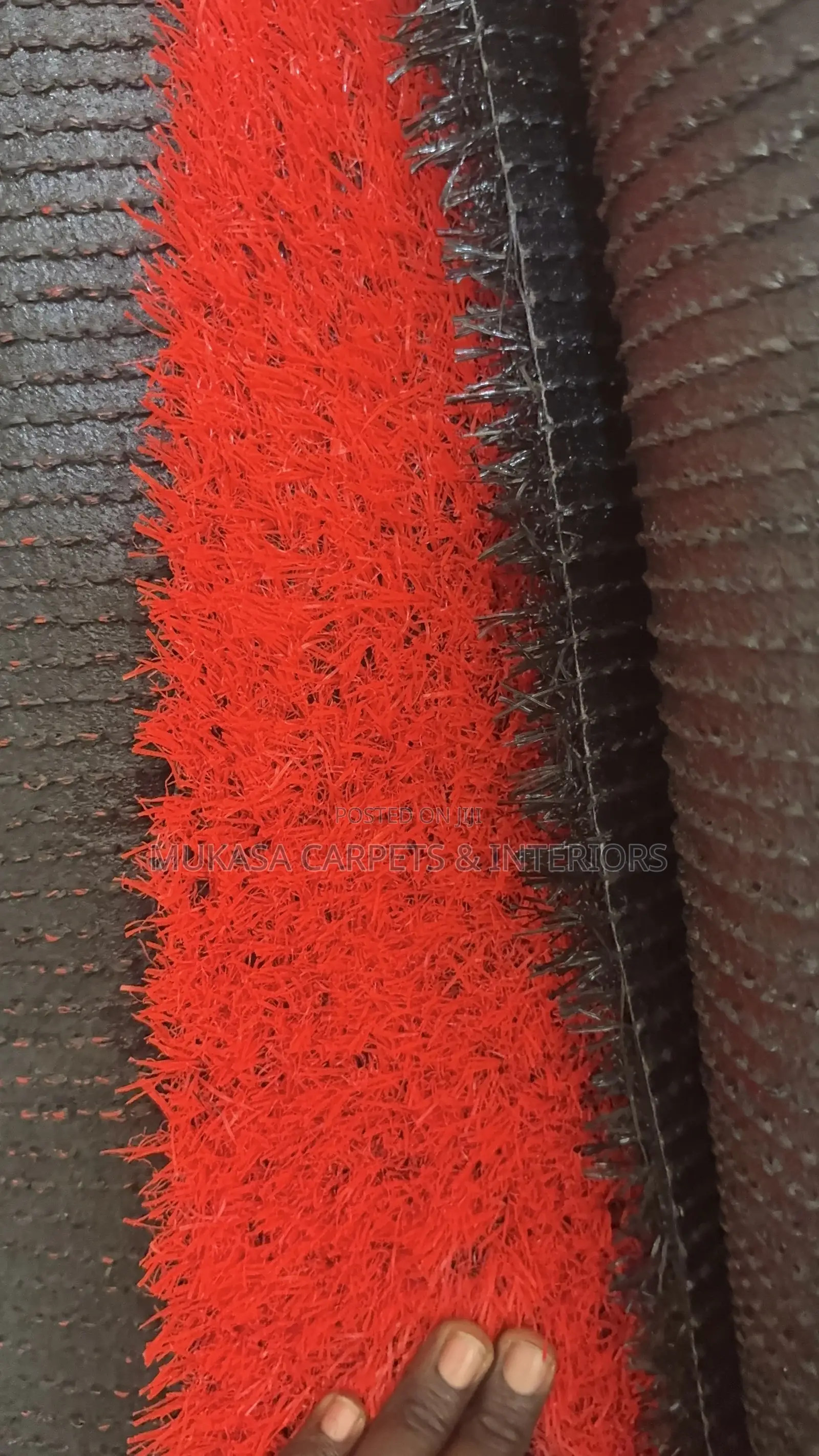 Luxury Red Grass Carpet | Artificial Lawn for Home Balcony